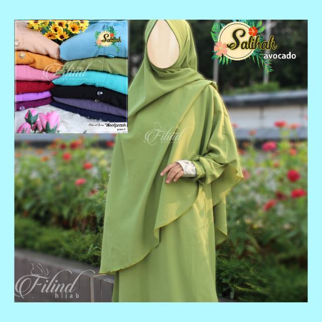BESTSELLER Gamis Sholihah /Gamis Wolfis /Gamis Polos set Cadar