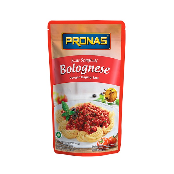 PRONAS Saus Spagheti Bolognais Daging Sapi Kemasan 350 G