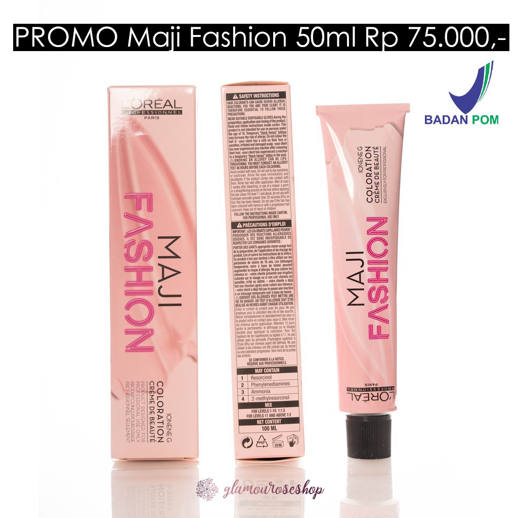 ❣️ Promo Loreal Cat Rambut ❣️ L'oreal Majifashion Maji Cover Majirel 50ml Pewarna rambut Pastel