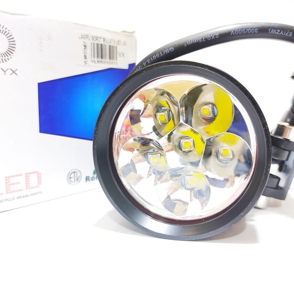 LAMPU LED CREE SOROT TEMBAK L6X VINYX SUPER TERANG UNIVERSAL 60 WATT