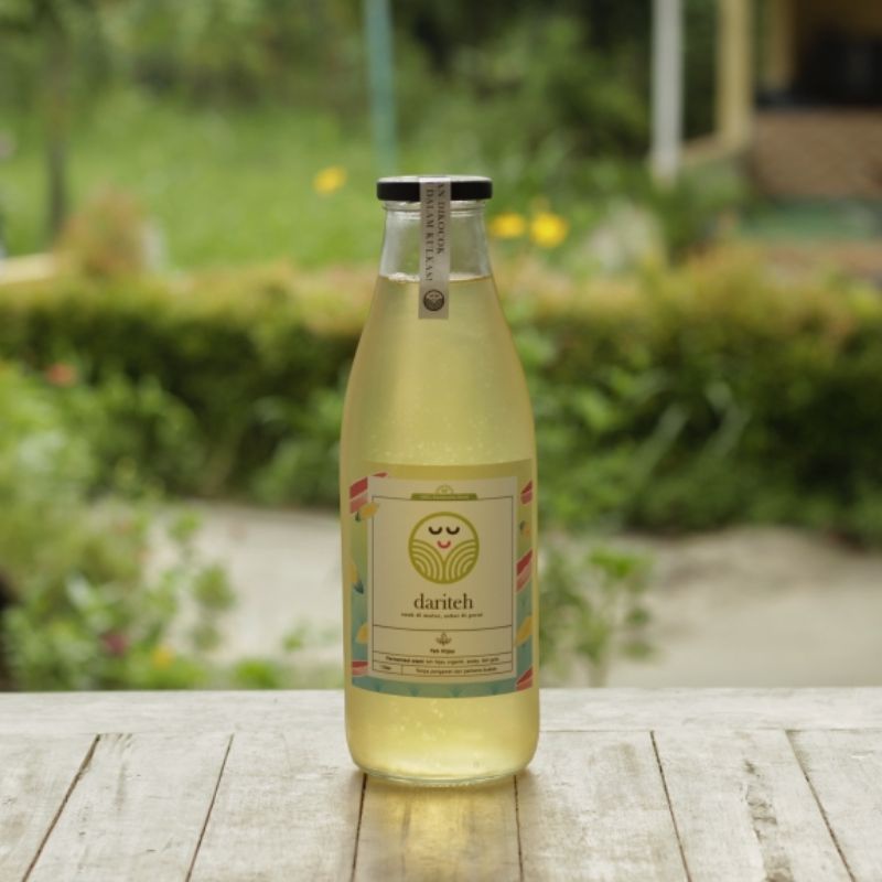 

1 Liter Kombucha Teh Hijau Original (Organik, Probiotik, Plant-based, Vegan)
