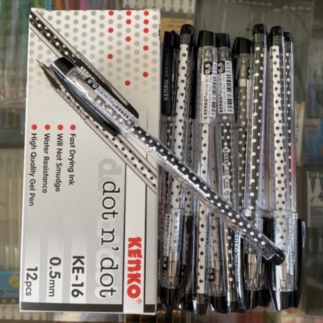 

( 1 pcs ) Pulpen Jel / Bolpen Gel / Pen Gel Kenko Dot n dot ke-16 ke16 harga 1 pcs