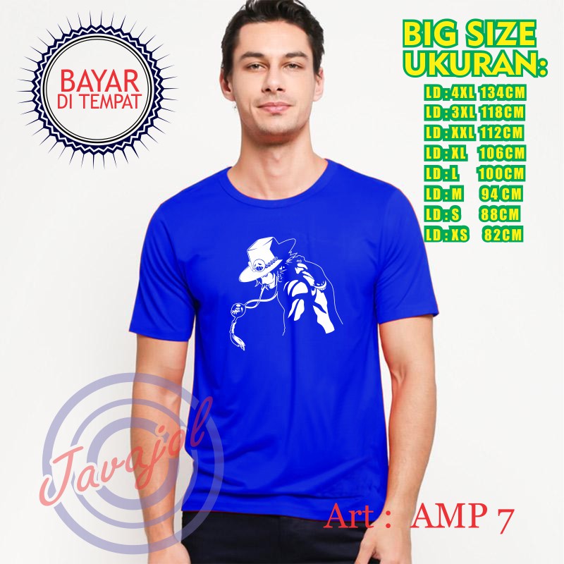 Kaos Kartun Anime / kaos One Piece / baju one piece / Ace 2