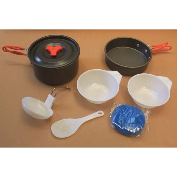 Panci Masak Camping /nesting( Cooking Set DS-200 ) Alat masak camping