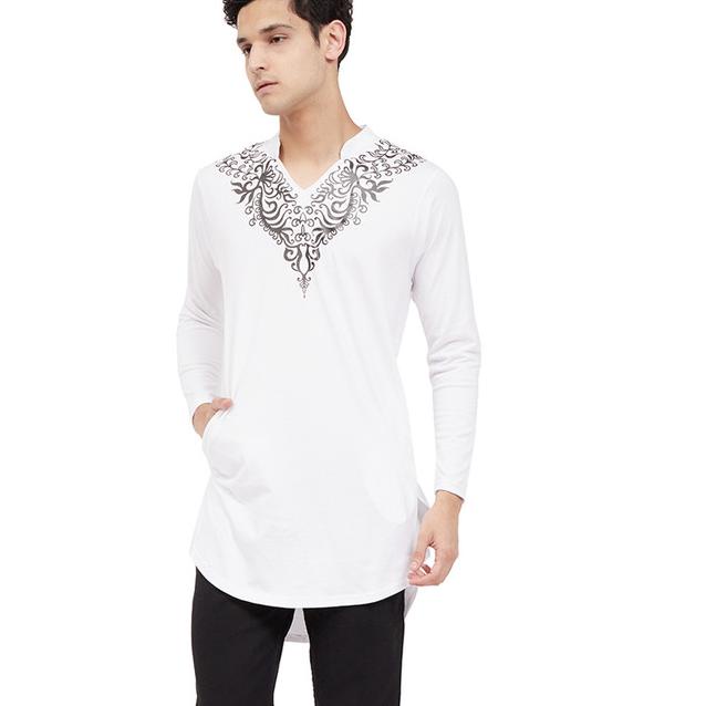 ✦ VM Baju koko Jumbo Putih Panjang Gamis koko kaos - XXXL ◘