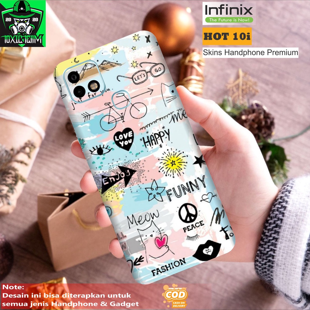 GARSKIN HANDPHONE INFINIX HOT 10 I FUNNY