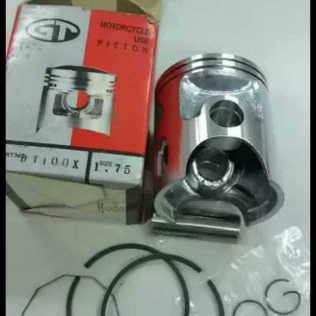 Piston kit dt 100 x size std 25 125 150 175 dan 200