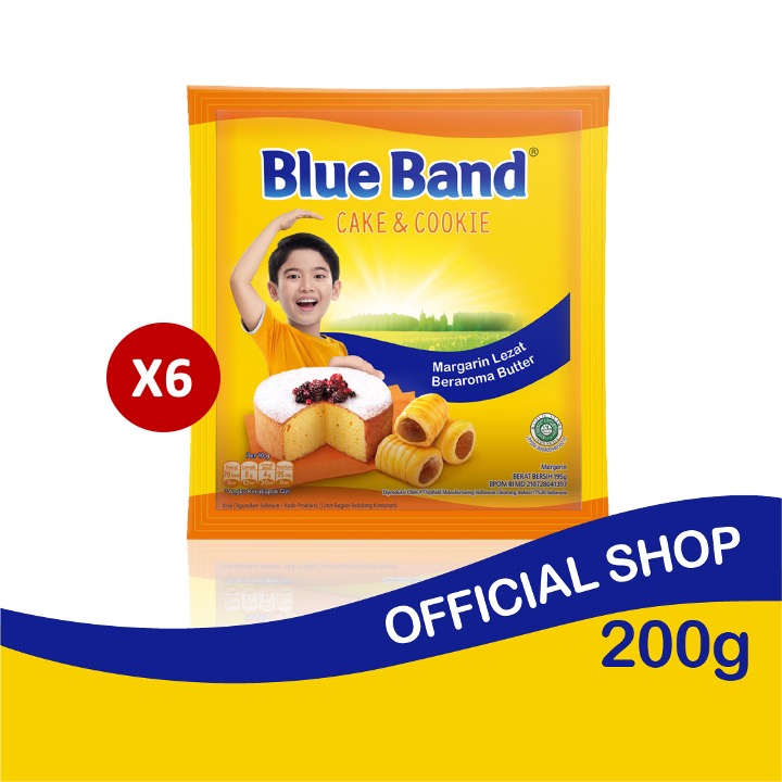 Blue Band Cake &amp; Cookies Margarin Bahan Kue (6 x 200 gr)