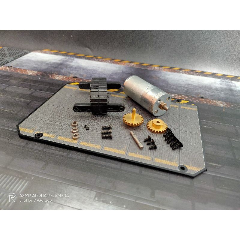 Motor 370 + Gearbox RC  wpl C34 single speed