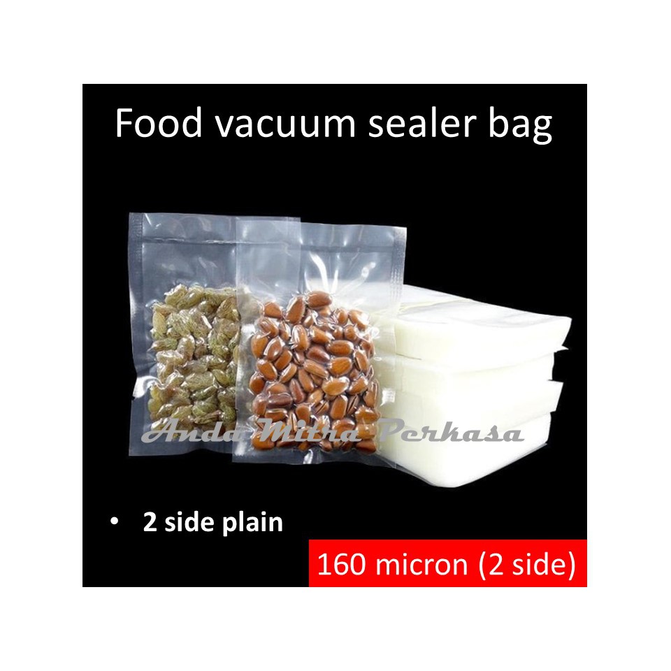 3040 30x40cm Vacuum Plastic Sealer Clear Plastik Vakum Vacum Polos Transparent UMKM Frozen Food