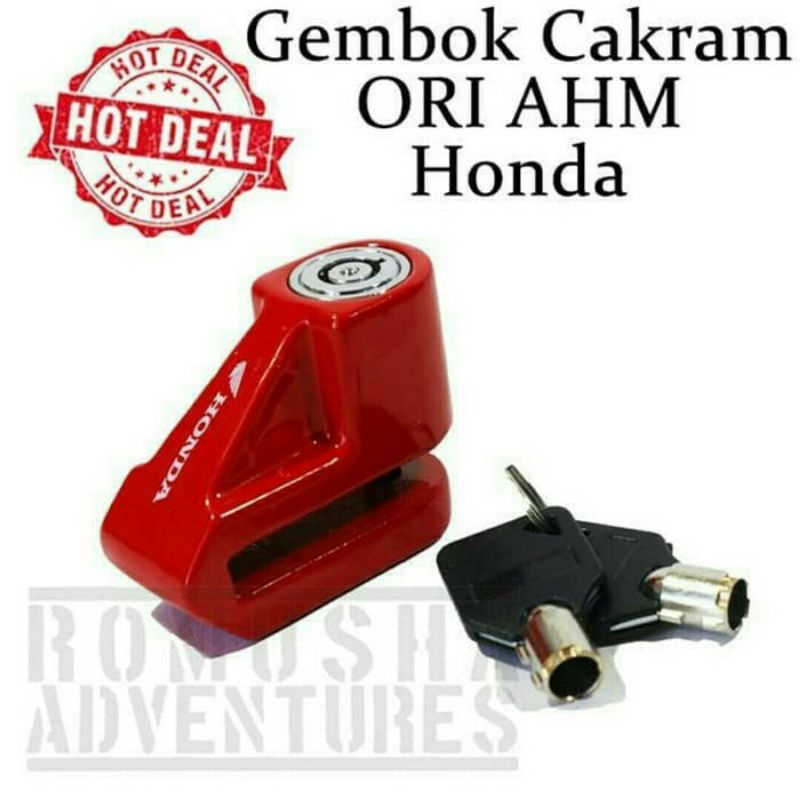 Gembok honda gembok cakram original AHM gembok disc gembok universal