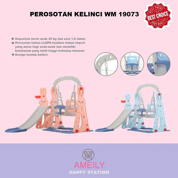 Perosotan Anak Kelinci Mainan Anak WM 19073