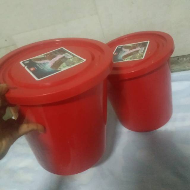 Paket 10 box es krim / toples merah / toples putih / dutch bucket