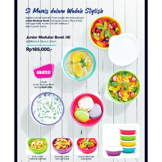 Junior Modular Bowl (4) FREE 1 pcs