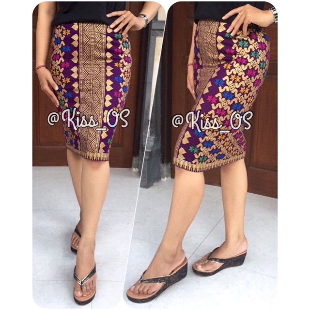Rok Span Pendek Motif Songket 18