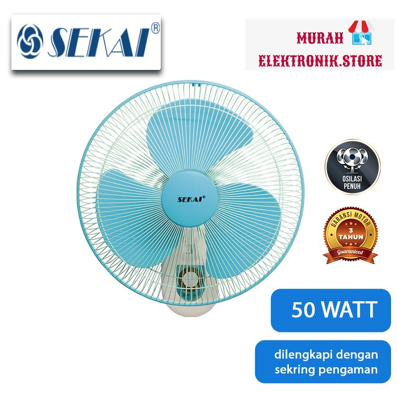 Sekai WFN-1606 Kipas Angin Dinding / Wall Fan [16 Inch]