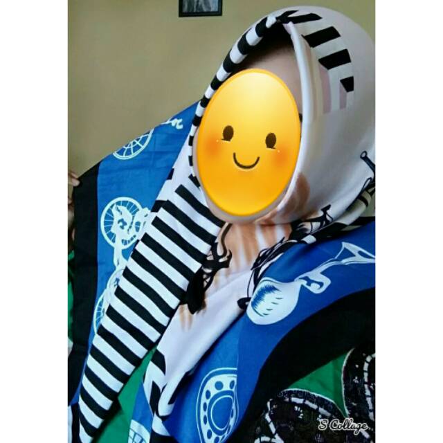 Jilbab satin silk umama instan