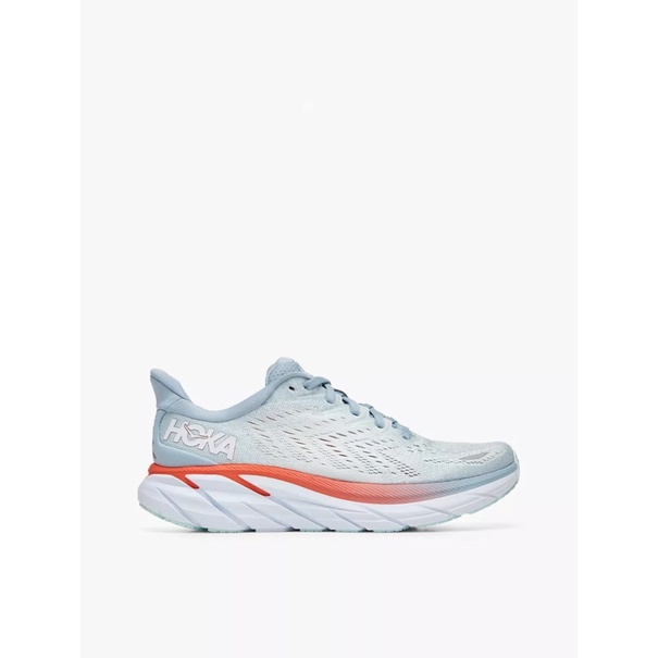 Hoka CLIFTON 8 Women's Running Shoes - Blue Fog original asli murah