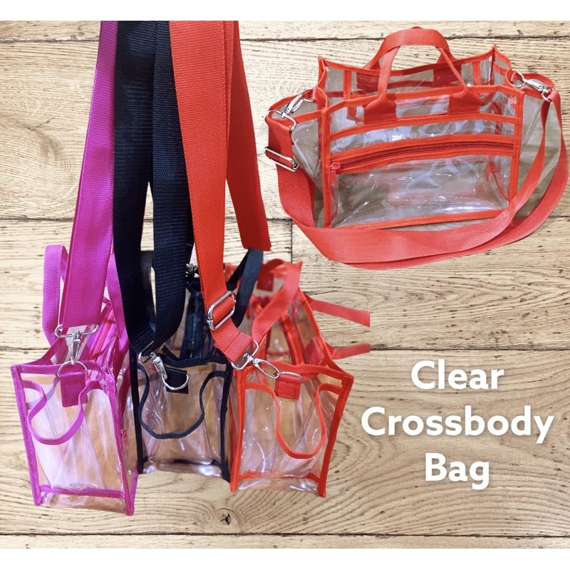 Fawn’G Handmade - Clear Crossbody bag / 2in1 Clear Hand bag