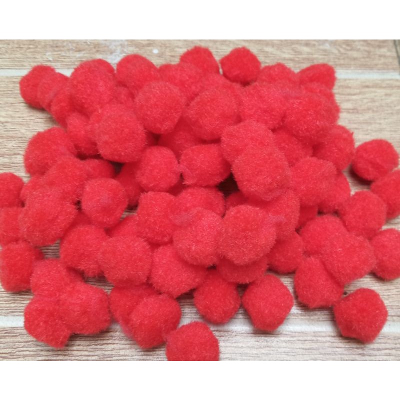 Isi 100 pompom polos size 1,5cm