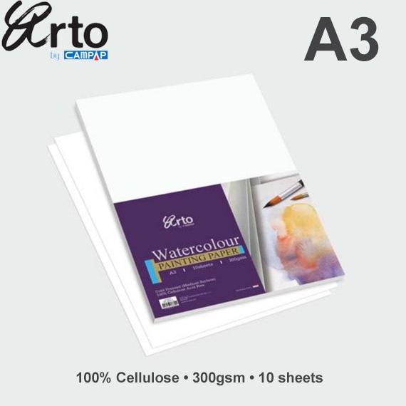 

(BISA COD) Arto A3 Water Colour Paper 300gsm - Cellulose GRATIS ONGKIR Kode 753