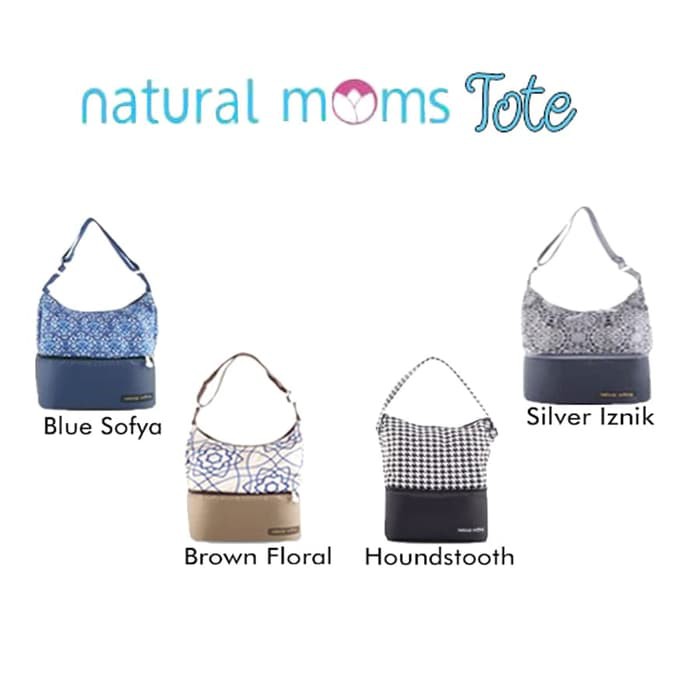 natural moms tote bag//diaper bag//tas bayi//tas asi