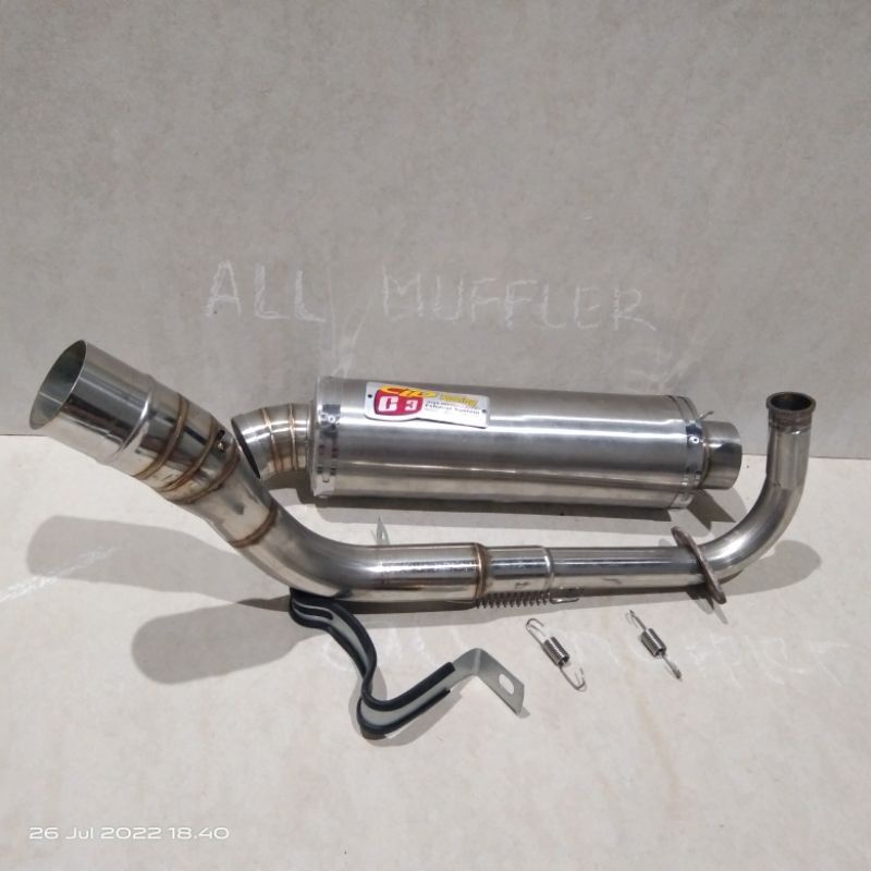 knalpot racing cld c3 bulat panjang Mio j Mio m3 Mio soutgt
