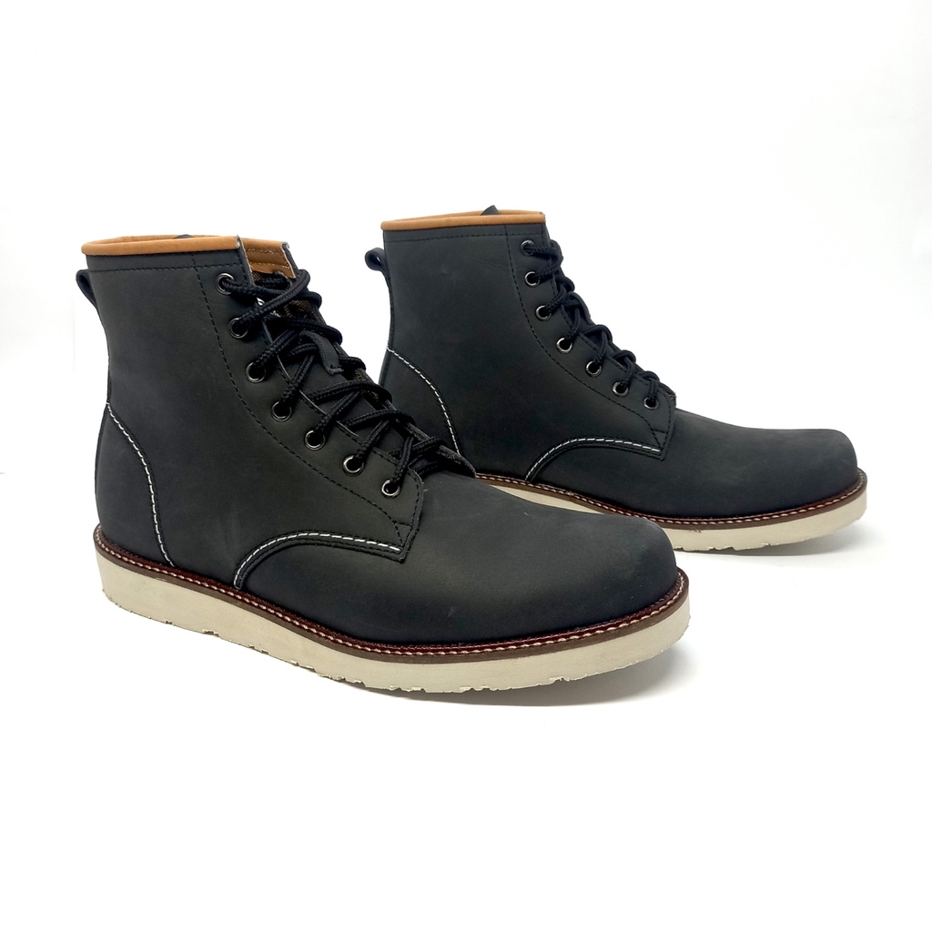 Boots Kulit Mr.LA RW 02 38-46 Brown LEATHER Boots Fashion