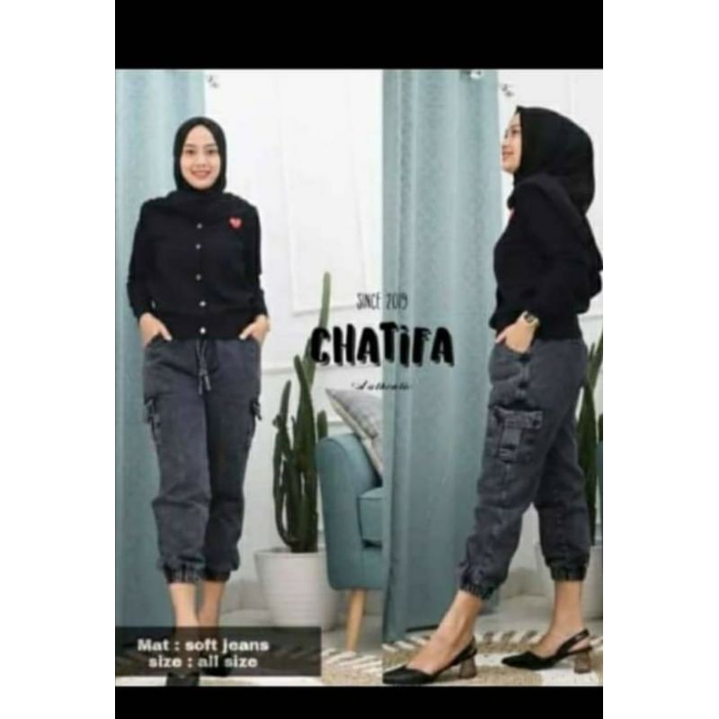 CELANA WANITA CARGO JEANS //CELANA CARGO TALI//CELANA JEANS ukuran ALLSIZE fit to XL