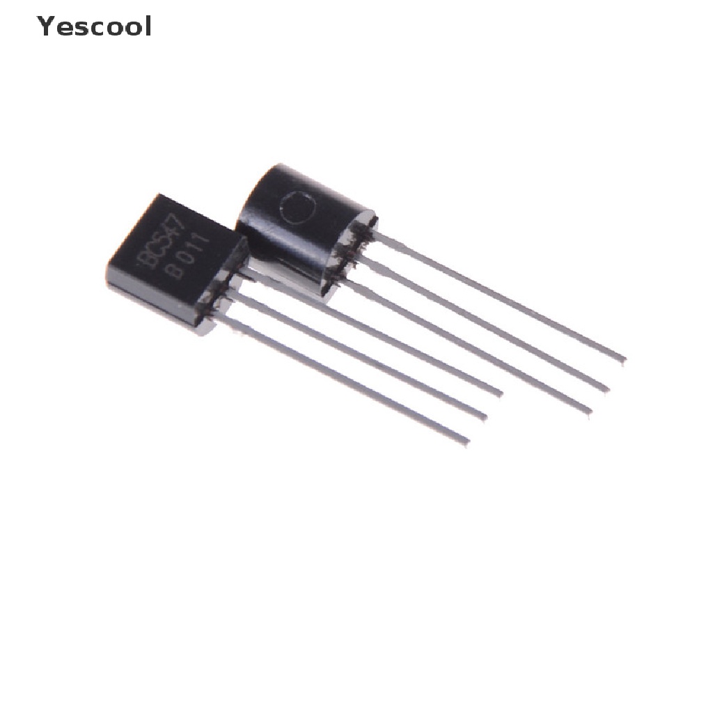 50pcs / set Transistor NPN BC547 BC547B 0.1A / 45V Warna Hitam