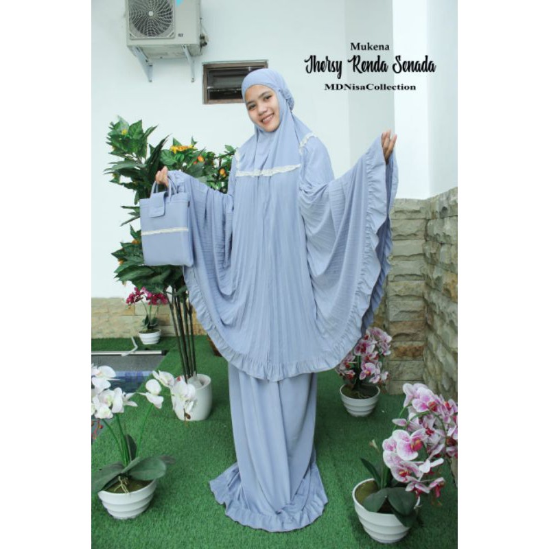 mukena plisket renda