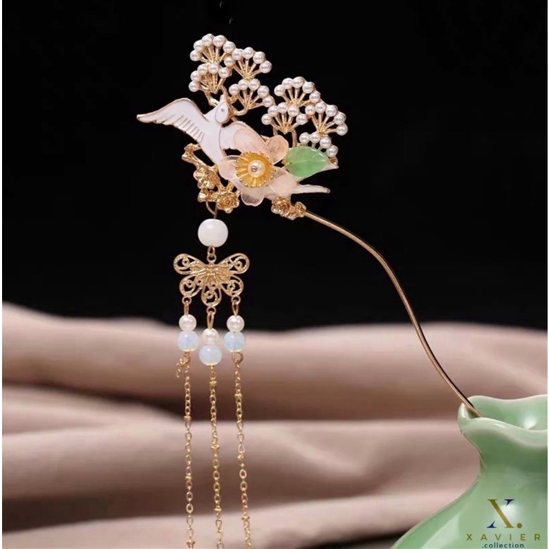 Andrea Chinese Hairpiece / Aksesoris Tusuk Konde Rambut Pesta