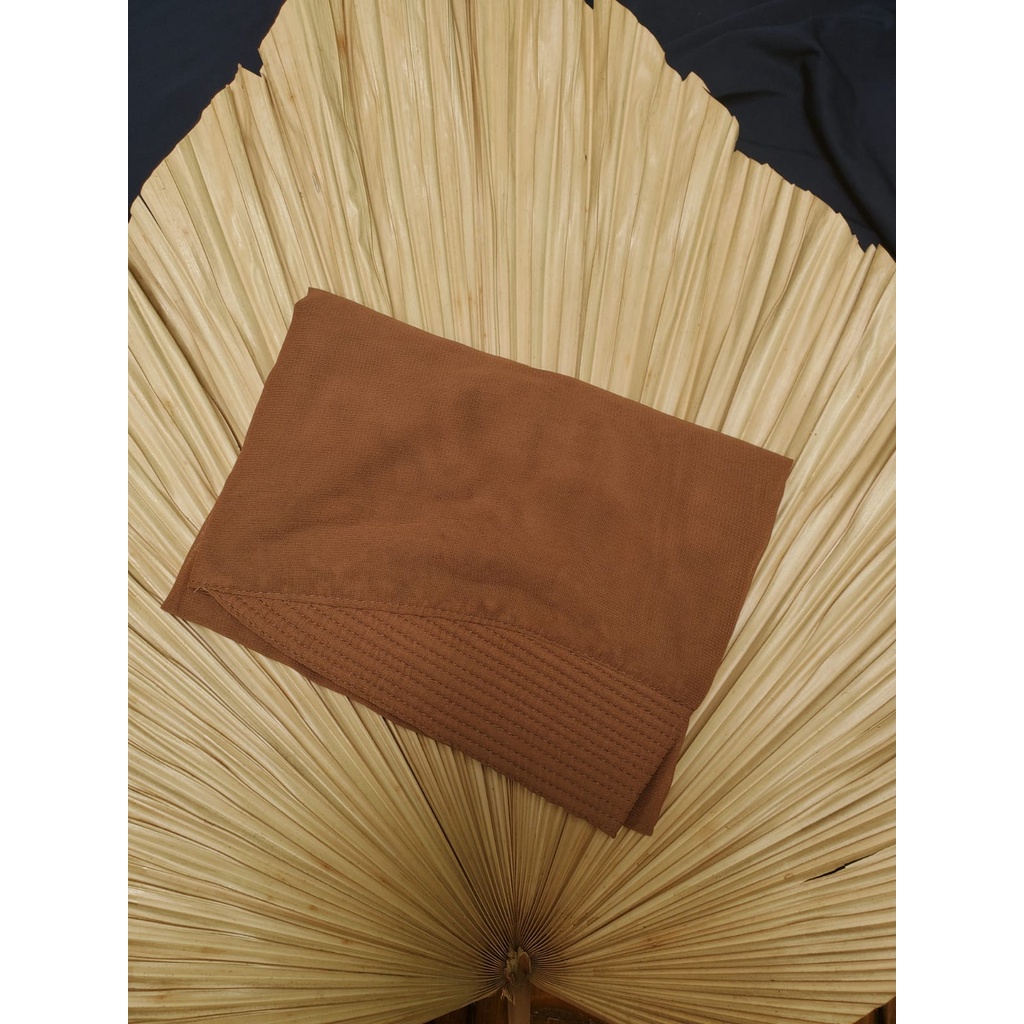 [BISA COD] KHIMAR RAUDAH JUMBO  2 LAYER FREE BROS / HIJAB SYARI / KERUDUNG JILBAB 2 LAYER TERBARU-COKLAT