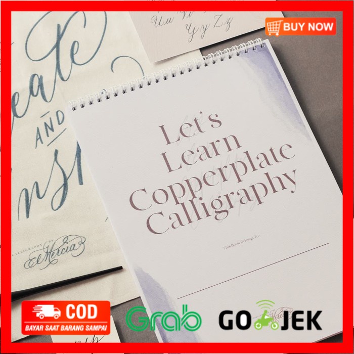 

(BISA COD) Copperplate Calligraphy Learning Book - Without Name