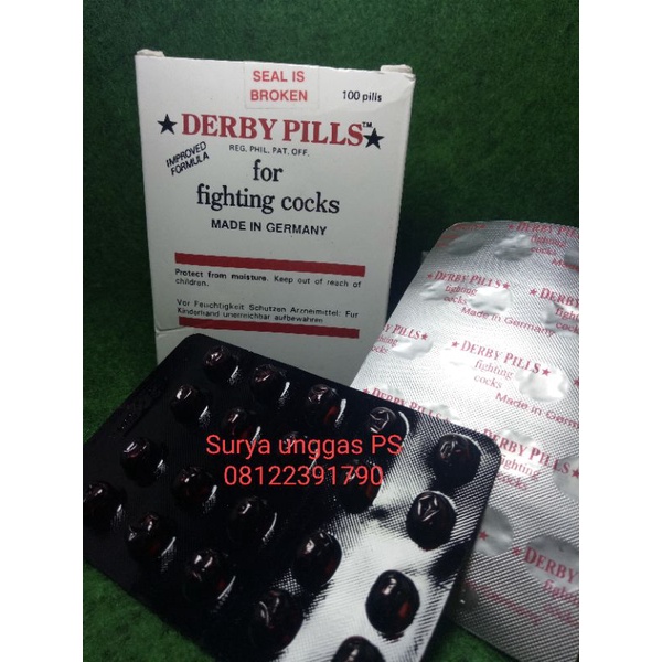 vitamin ayam Derby Pills 5 strip made in Germany .