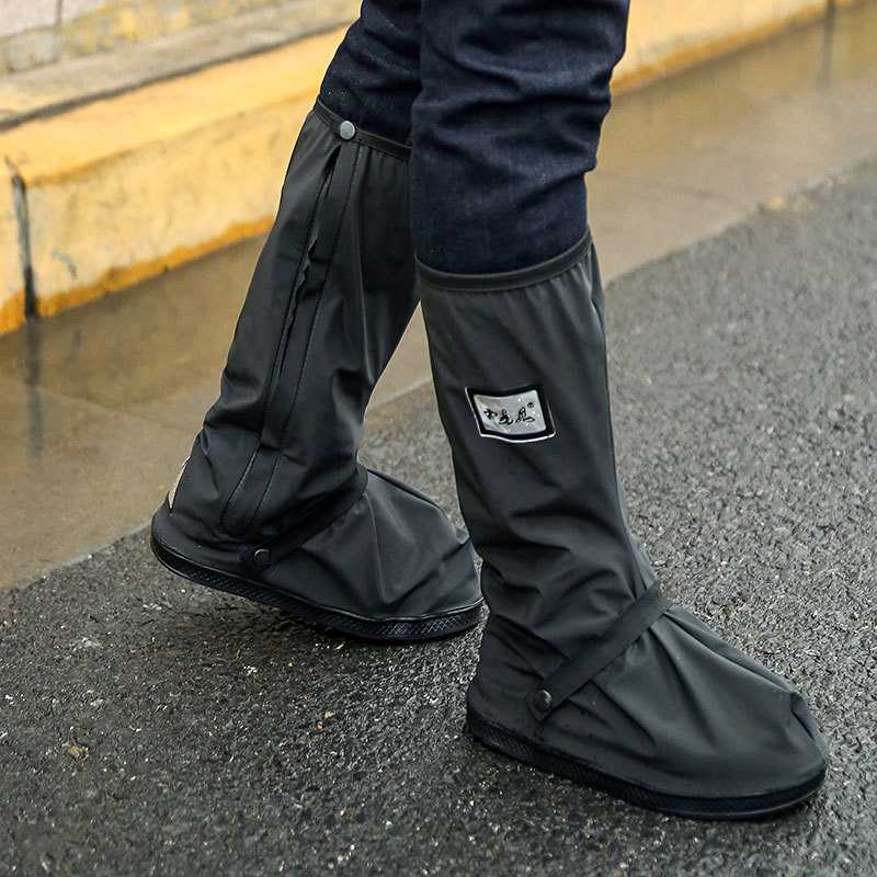 Rhodey Jas Jaket Sepatu Saat Hujan Agar Tidak Basah Rain Cover Hujan Sepatu dengan Reflektor Cahaya