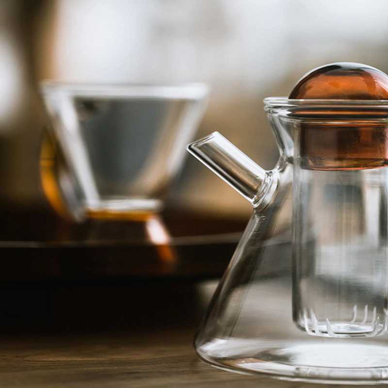 TD-DPR Purplepure Teko Pitcher Teh Infuser Borosilicate Glass 480ml - KT25
