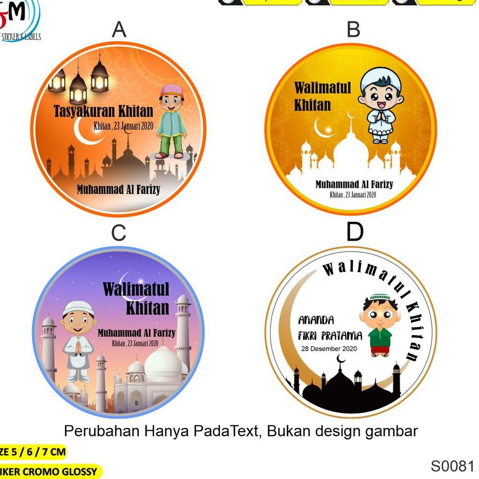 

[cxl60]⭐ Stiker Khitan Sunatan Anak (1 Pack = isi 100 pcs) .,.,.,..,
