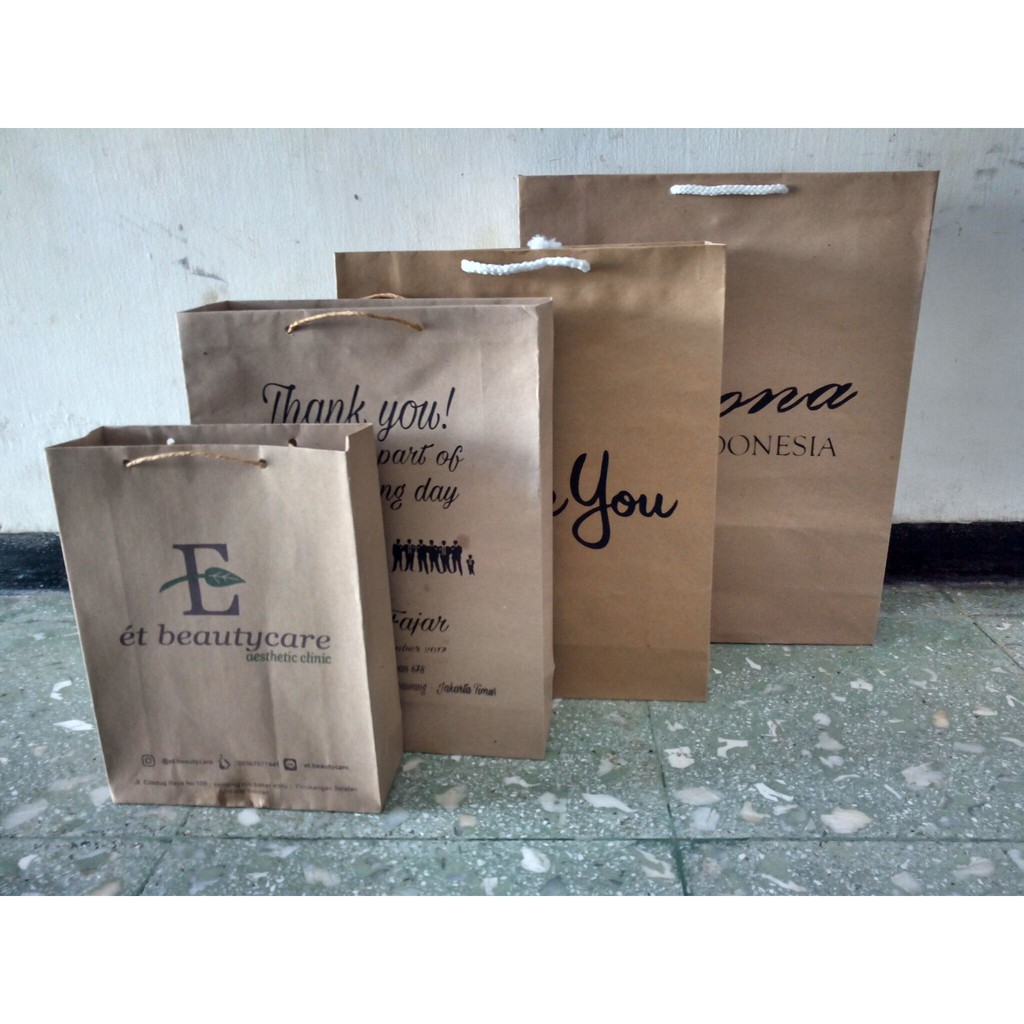 

Paperbag Kraft Coklat Orderan Custom 5