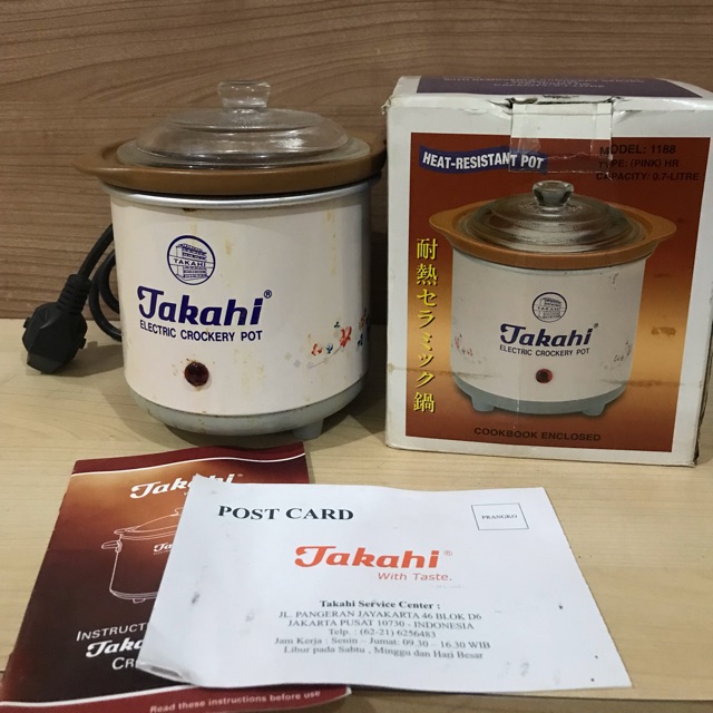 Takahi slow cooker 0.7 l / preloved slow cooker / slow cooker takahi