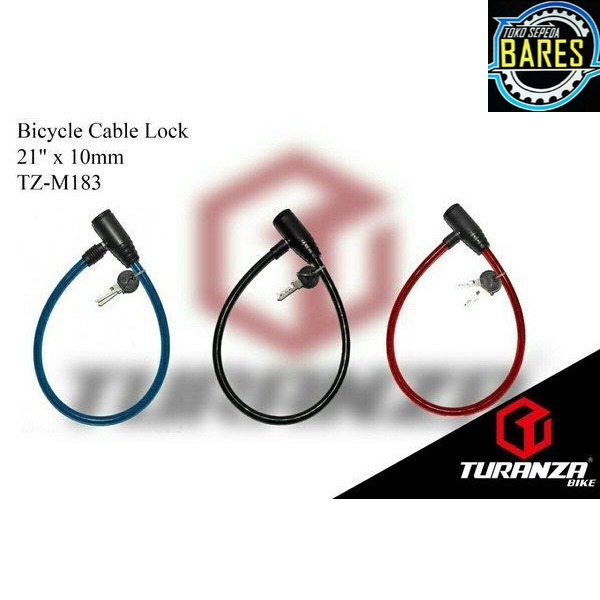 Kunci Gembok Sepeda Kabel Turanza TZ-M183 / Bicycle Lock