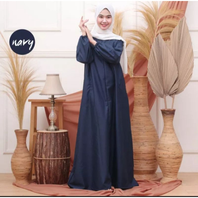 gamis polos Busui bahan toyobo fodu