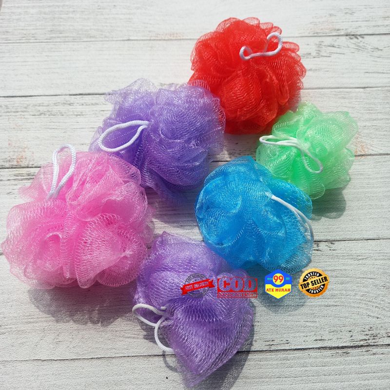 BATH SPONGE/spon mandi 30gr/15gr/alat mandi/spon jaring/spon badan