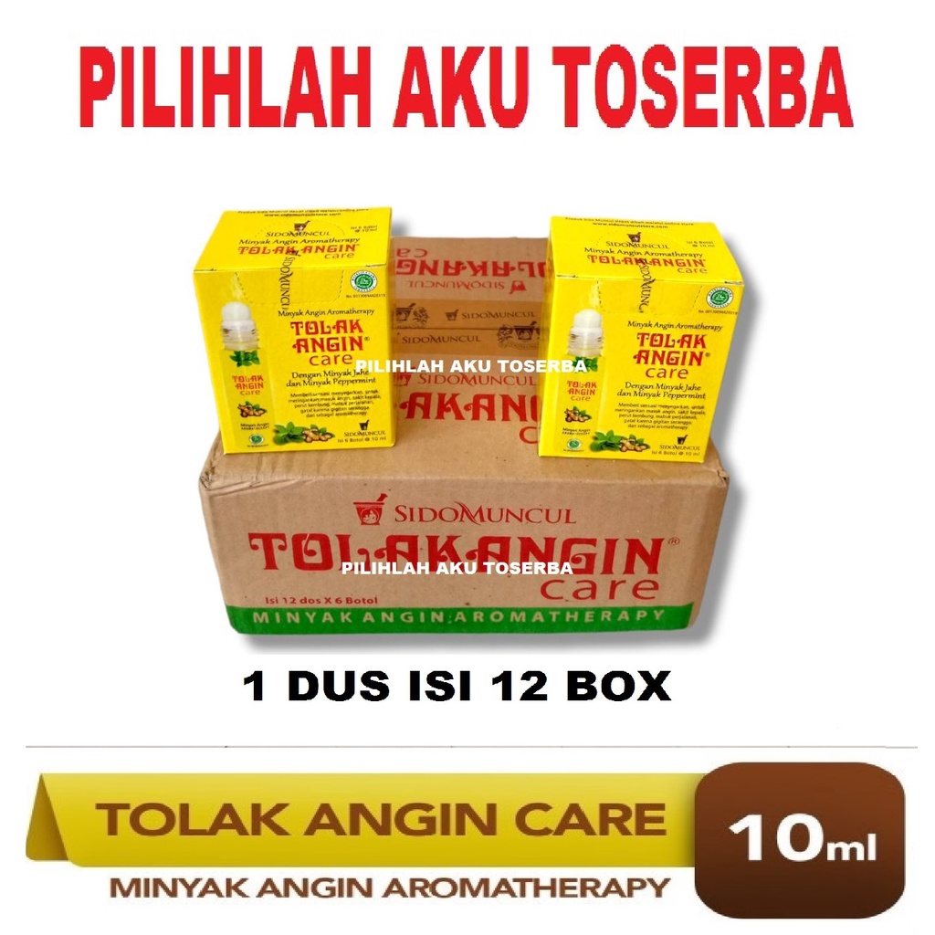 Tolak Angin Care Roll Minyak Angin Aromatherapy Sido Muncul - (1 DUS ISI 12 BOX )