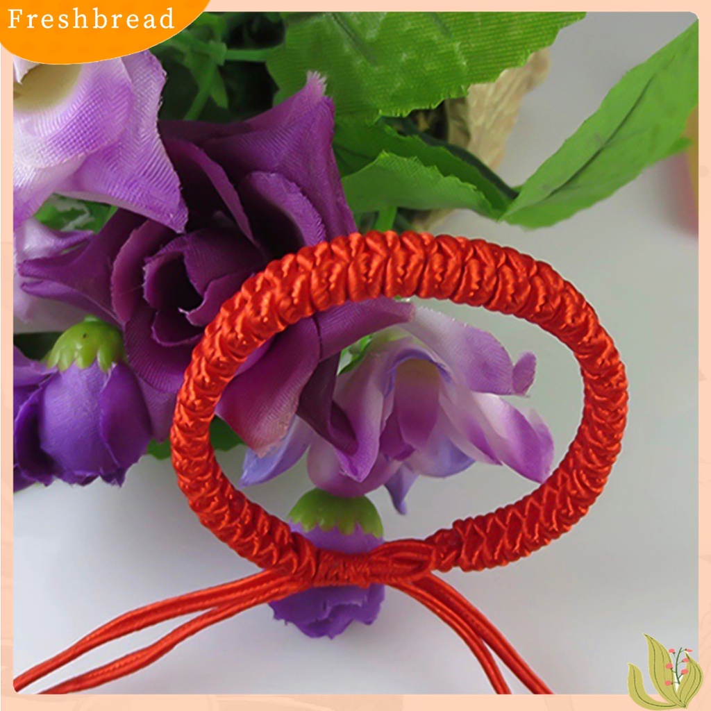 [Fresh] Gelang Tali Kepang Handmade Warna Merah untuk Unisex