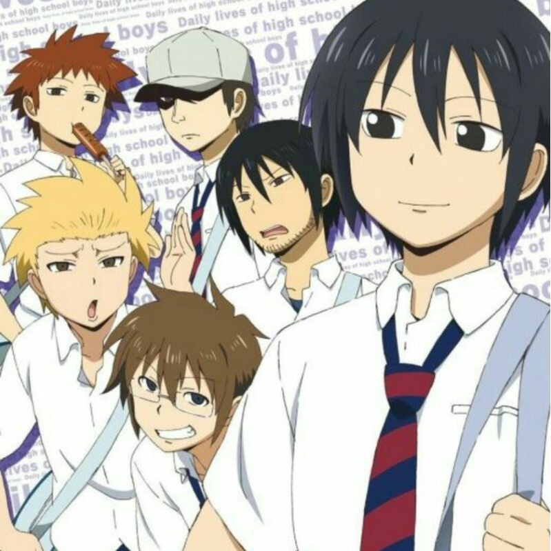 Kertas mewarnai /Coloring Sheet Anime Danshi koukousei no nichijou