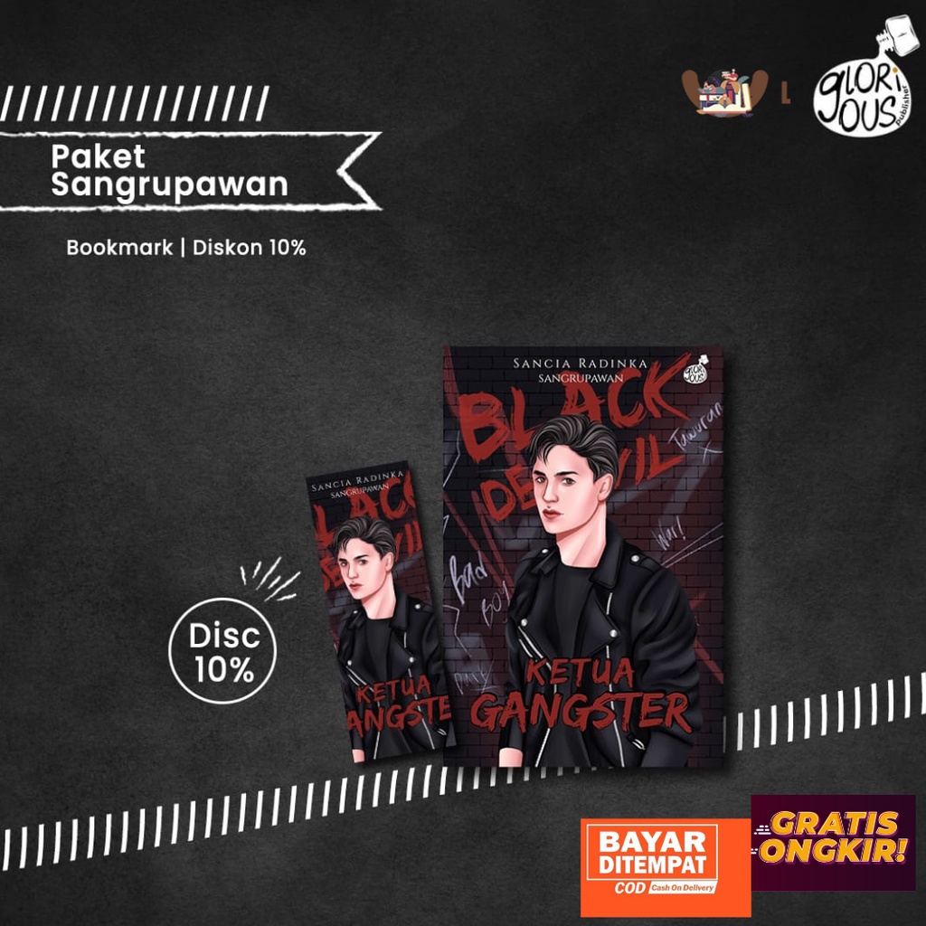 Preorder Novel KETUA GANGSTER  karya Sancia Radinka-PAKET SANG RUPAWAN
