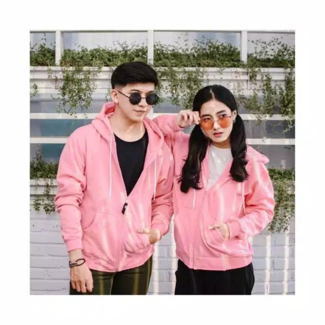 SWEATERPOLOS JAKET HOODIE ZIPPER SIZE M - XXL ( PRIA &amp; WANITA )( UNISEX )