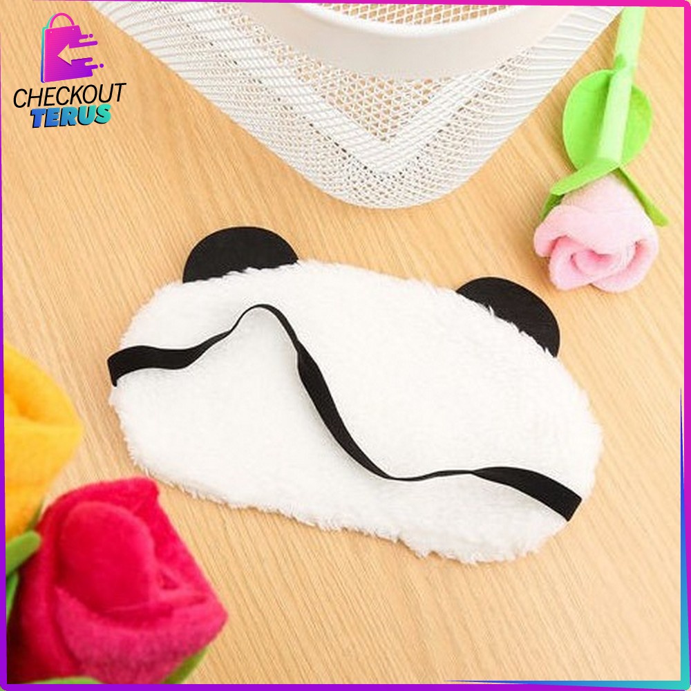 CT C480 Penutup Mata Ekspresi Masker Tidur Karakter Sleeping Eye Panda Penutup Mata Tidur Motif Panda