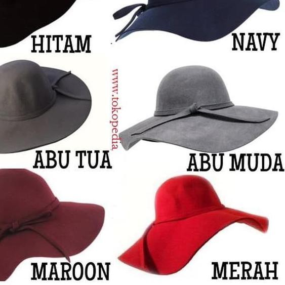 ➷ topi floppy hat pantai ✺